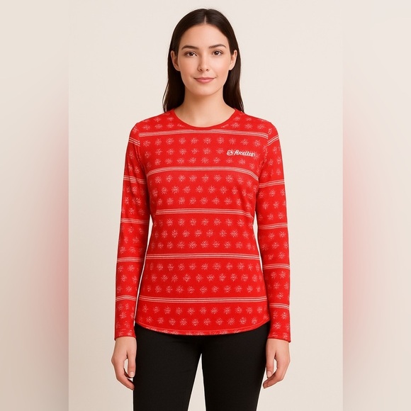 Magellan Outdoors Tops - Magellan Outdoors Women’s Christmas Long Sleeve Fishing Shirt Small Red